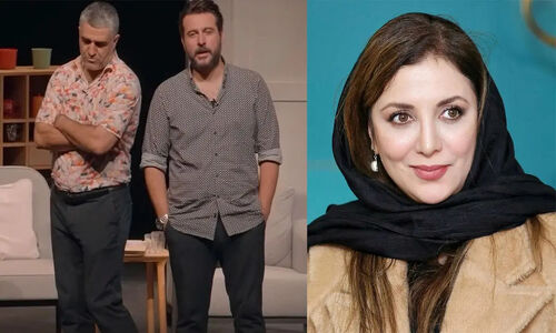 دانلود قسمتی از تئاتر پپرونی برای دیکتاتور / رقص رویا میرعلمی با محسن کیایی در صحنه