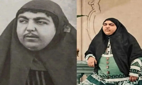 قاب تاریخ; تاج السلطنه دختر ناصرالدین شاه در ایام کودکی
