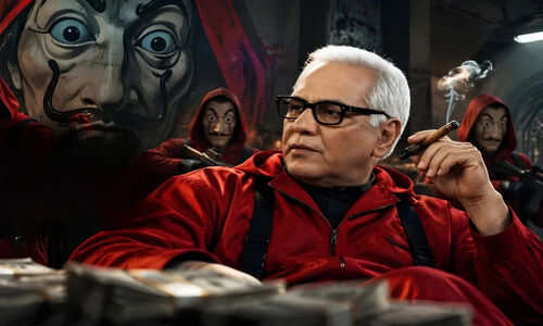 شوخی مرد سه هزار چهره با Money Heist