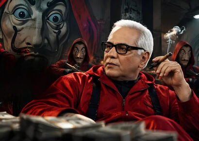 شوخی مرد سه هزار چهره با Money Heist