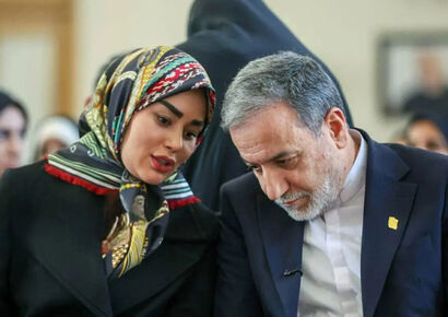 اشک‌های بی‌امان همسر دوم عراقچی در خاکسپاری بدرالسادات عراقچی