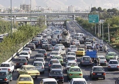 ترافیک پرحجم و سنگین معابر و بزرگراه‌های تهران در دومین روز از مهر