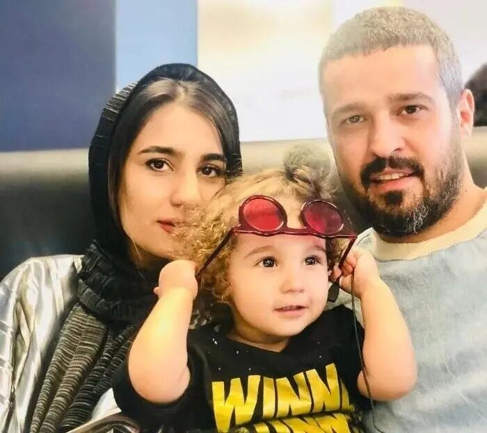مجتبی پیرزاده و همسرش